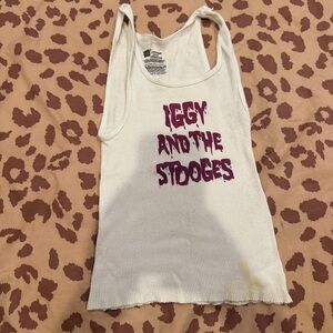 DIY iggy and the stooges crop top.